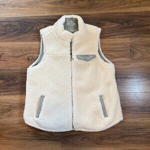 Maurices Reversible Vest Women’s XXL Gray Sherpa Fleece Cozy Outerwear